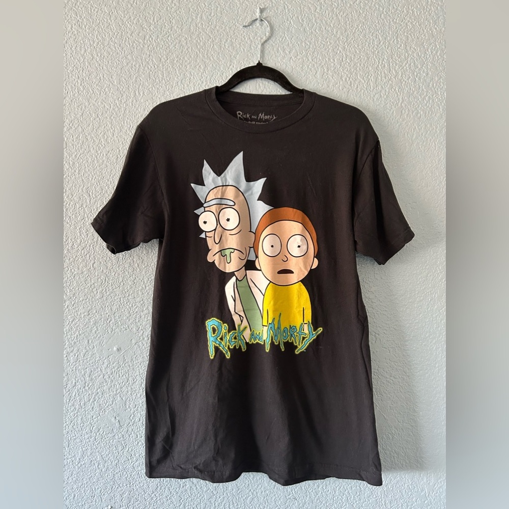 Ripple Junction Black Rick and Morty T-Shirt Size Medium
